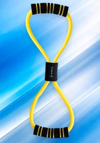 Резиновый эспандер HMS EG03 в форме восьмёрки с двумя рукоятками || Extensor din cauciuc HMS EG03 în formă de opt, cu două mânere