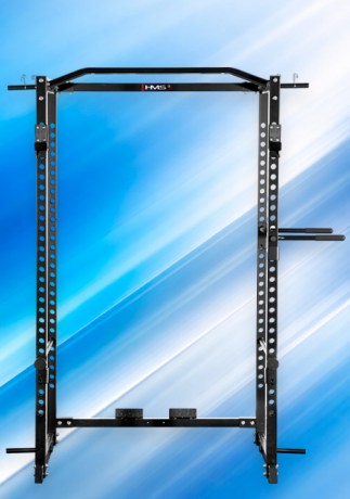 Вид сбоку силовой стойки HMS KLT3111 с регулируемыми крюками и нагрузкой 250 кг || Vedere laterală rama HMS KLT3111 cu cârlige reglabile și sarcină 250 kg