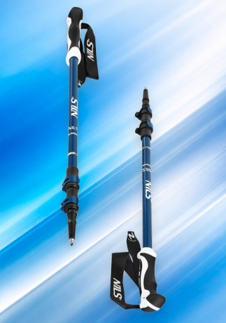 Треккинговые палки NILS TK8601 BLUE (алюминий 6061) || Bețe de trekking NILS TK8601 BLUE (aluminiu 6061)
