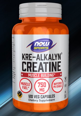 Капсулы Kre-Alkalyn NOW Foods, 750 мг, флакон 120 штук || Capsule Kre-Alkalyn NOW Foods, 750 mg, flacon cu 120 de bucăți