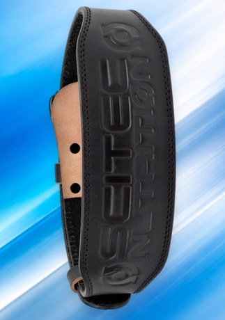 Кожаный пояс Scitec Weightlifter Belt с двойной пряжкой || Centură din piele Scitec Weightlifter Belt cu cataramă dublă